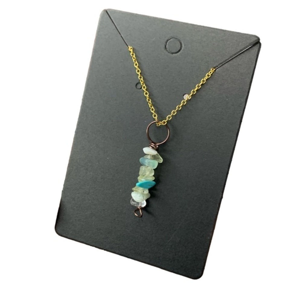 Seaglass crystal necklace
